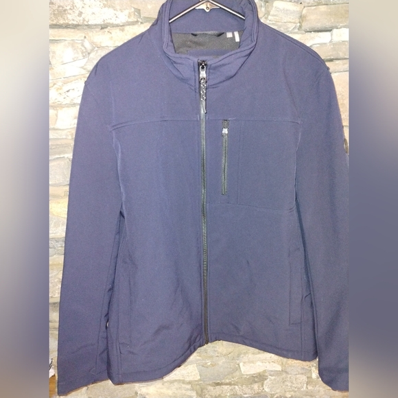Calvin Klein men's navy blue jacket, water resistant size large Like New - Picture 14 of 15